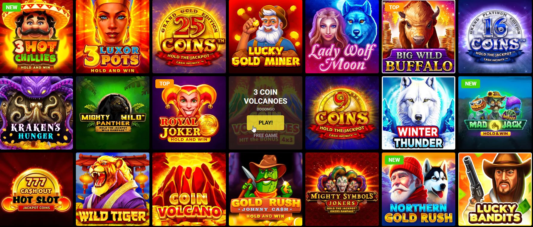 olympia casino games